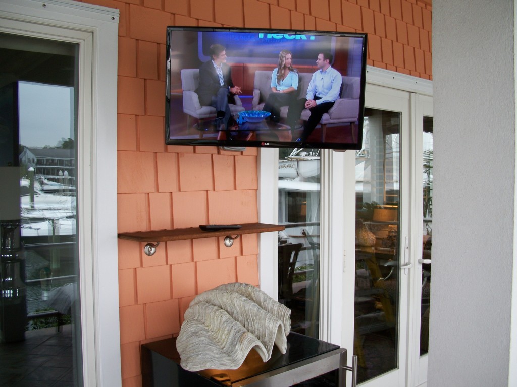 Outdoor TV Installation at Wrightsville Beach, NC