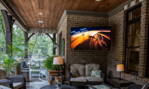 Outdoor mounted TV